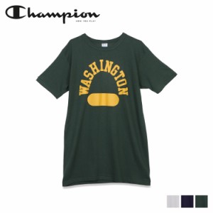 チャンピオン Champion Tシャツ 半袖 レディース SHORT SLEEVE T-SHIRT ホワイト ネイビー グリーン 白 C3-X338