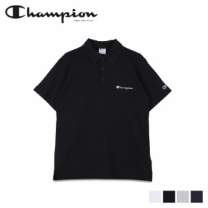 チャンピオン Champion ポロシャツ 半袖 メンズ POLO SLEEVE ブラック ホワイト グレー ネイビー 黒 白 C3-X361