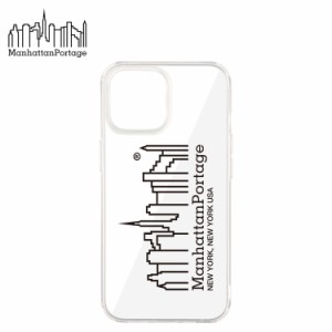 マンハッタンポーテージ Manhattan Portage iPhone 13 mini スマホケース 携帯 iP13MINI-HYB-CLEAR-BK ネコポス可