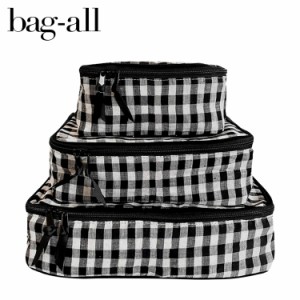 バッグオール Bag-all トラベルポーチ 圧縮バッグ 収納 3点セット ケース バッグインバッグ 衣類収納 レディース