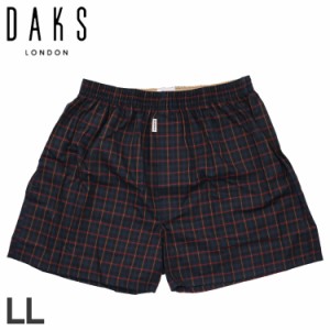 ダックス DAKS トランクス 下着 インナー アンダーウェア パンツ メンズ 前開き LL メンズ下着 男性 TRUNKS グリーン 0120-01