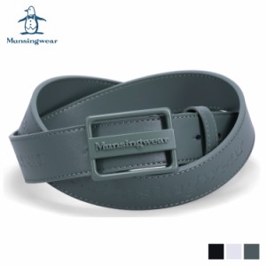 マンシングウェア Munsingwear ベルト レザーベルト メンズ BELT ブラック ホワイト グレー 黒 白 MU-2050123