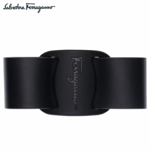 サルヴァトーレ フェラガモ Salvatore Ferragamo バレッタ ヘアアクセサリー レディース リボン 本革 VALLETTA ブラック 黒 340126