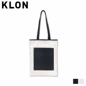 KLON クローン トートバッグ キャンバス メンズ レディース 35L 大容量 A4サイズ対応 ブラック ホワイト 黒 白