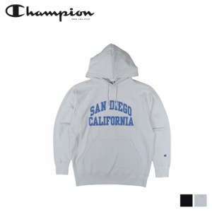 チャンピオン Champion パーカー スウェット プルオーバー フーデッド メンズ FOODED SWEAT SHIRT ブラック ホワイト 黒 白 C3-Y122