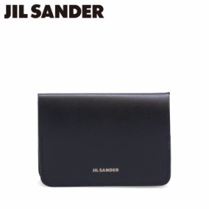 ジルサンダー JIL SANDER カードケース 名刺入れ 定期入れ ID メンズ スリム 本革 FOLDED CARD HOLDER ブラック 黒 J25UI0007