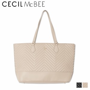 セシルマクビー CECIL McBEE トートバッグ レディース ファスナー付き キルト ブラック ベージュ 黒 CM121145