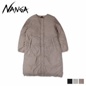 NANGA ナンガ ダウン コート アウター ノーカラー レディース 防寒 NO COLLAR DOWN COAT ブラック アイボリー ライト ブラウン 黒