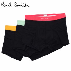 ポールスミス Paul Smith ボクサーパンツ 下着 3枚セット インナー アンダーウェア メンズ 前閉じ 無地 M1A 914C E3PCKU 79