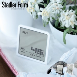 Stadler Form スタドラフォーム 置時計 デジタル 電池式 温度計付き ハイグロメータークロック
