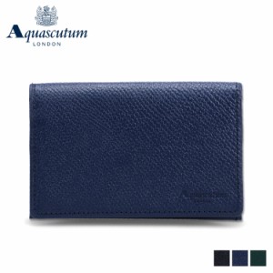 アクアスキュータム AQUASCUTUM カードケース 名刺入れ 定期入れ パスケース メンズ 本革 撥水 AQ-9120121