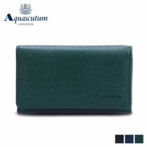 アクアスキュータム AQUASCUTUM キーケース キーホルダー 三つ折り リバプール メンズ 5連 本革 撥水 AQ-9120221