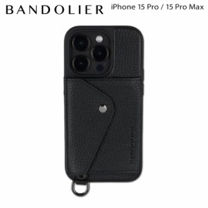 BANDOLIER バンドリヤー iPhone 15Pro 15ProMax スマホケース スマホケース ショルダー 携帯 メンズ レディース ブラック 黒 14RYD