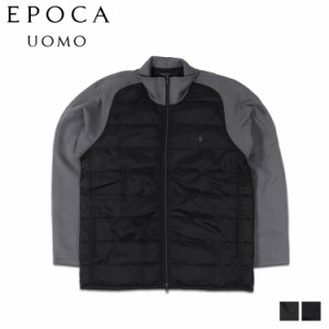 エポカ ウォモ EPOCA UOMO ジャケット ブルゾン 中綿 アウター メンズ コンビフルジップ ZIP JACKET ブラック グレー 黒