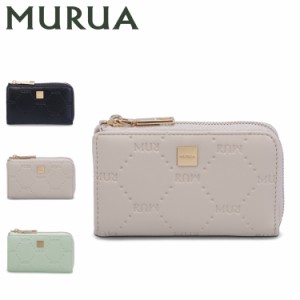 ムルーア MURUA キーケース キーホルダー レディース 5連 L字ファスナー EMBOSS MR-W1214