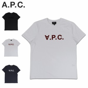 A.P.C. アーペーセー Tシャツ 半袖 メンズ V.P.C. H ブラック ベージュ ダーク ネイビー 黒 COBQX-H26943