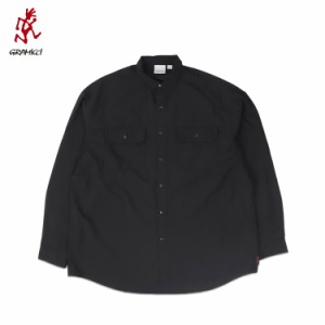 グラミチ GRAMICCI シャツ 長袖 ボタンシャツ メンズ ナイロン STANCE SHIRT ブラック 黒 G4SM-J064