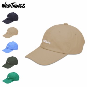 WILD THINGS ワイルドシングス キャップ 帽子 ロゴ メンズ レディース LOGO CAP ブラック ベージュ ブラウン グリーン 黒 WT24065SL