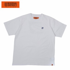 ユニバーサルオーバーオール UNIVERSAL OVERALL Tシャツ 半袖 メンズ POSTMAN LOGO S/S TEE ホワイト 白 U2413209-B