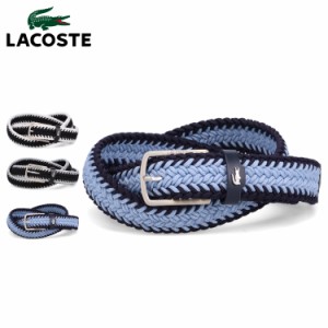 ラコステ LACOSTE ベルト メッシュベルト メンズ ストレッチ MESH BELT ブラック ネイビー 黒 LB66580