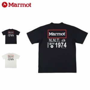 マーモット Marmot Tシャツ 半袖 エムエムダブリューコレクションロゴ メンズ MMW Collection Logo-T ブラック ホワイト TSSMC404