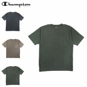 チャンピオン Champion Tシャツ 半袖 リバースウィーブ ショートスリーブ メンズ グレー ベージュ グリーン C3-Z316