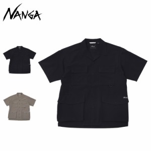 NANGA ナンガ シャツ 半袖 ボタンダウン ドットエア ユーティリティーポケット ショートスリーブ メンズ 30周年記念 限定 1H201-A