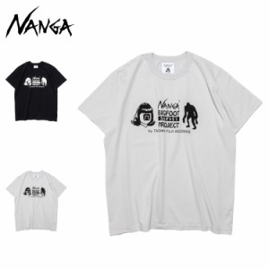 NANGA ナンガ Tシャツ 半袖 タコマフジレコード ビッグフットサーベイプロジェクト ロゴティー メンズ レディース コラボ NW2411-1F650-C