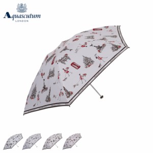 アクアスキュータム AQUASCUTUM 日傘 折りたたみ 軽量 晴雨兼用 レディース 50cm 一級遮光 遮熱 UVカット 1AQ 27156
