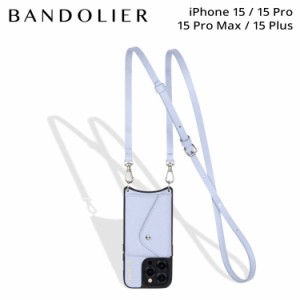 BANDOLIER バンドリヤー iPhone 15 15Pro 15 Pro Max 15 Plus スマホケース スマホショルダー メンズ レディース ブルー 14DON