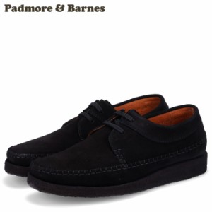 訳あり BOX破損 パドモアアンドバーンズ PADMORE&BARNES シューズ ウィロー メンズ WILLOW ブラック 黒 M387 返品不可