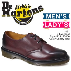 ドクターマーチン Dr.Martens 3ホール 1461 メンズ レディース 3アイレット シューズ 3EYELET SHOE R21153600 レッド