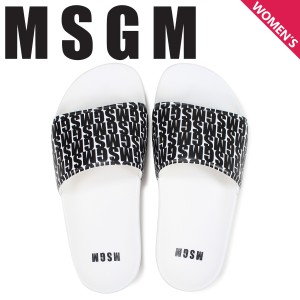 MSGM エムエスジーエム サンダル シャワーサンダル レディース MULTI LOGO POOL SIDE ホワイト 2641MDS15100 309 99