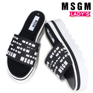 MSGM エムエスジーエム サンダル レディース コンフォートサンダル 厚底 COMFORT SANDALS 2441MDS20 110 ブラック