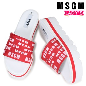 MSGM エムエスジーエム サンダル レディース コンフォートサンダル 厚底 COMFORT SANDALS 2441MDS20 120 ホワイト