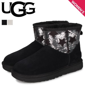 UGG アグ ムートン ブーツ クラシック ミニ シークイン スターズ レディース 1109441