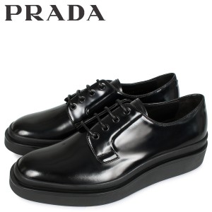 プラダ PRADA シューズ ビジネスシューズ メンズ HIGH SOLE LACE UP ブラック 黒 2EE311の通販はau PAY