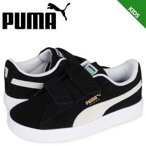 PUMA プーマ スウェード クラシック スニーカー キッズ スエード ベルクロ SUEDE CLASSIC 21 V PS ブラック 380563-01