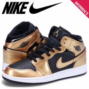 ナイキ NIKE エアジョーダン1 ミッド スニーカー レディース AIR JORDAN 1 MID SE GS ブラック 黒 DR6967-071