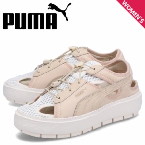 PUMA プーマ スニーカー バスケット プラットフォーム トレース レディース 厚底 BASKET PLATFORM TRACE ベージュ 382872