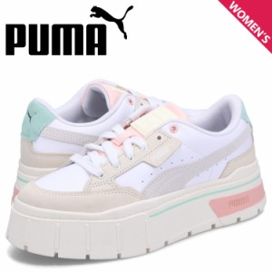 PUMA プーマ スニーカー メイズ スタック リュクス ウィメンズ レディース 厚底 MAYZE STACK LUXE WNS ホワイト 白 389853-04