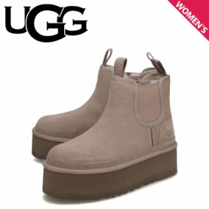 UGG アグ ムートンブーツ サイドゴア ニューメル プラットフォーム チェルシー レディース 厚底 1134526