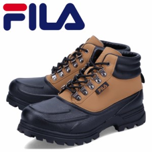 FILA フィラ ブーツ ウェザーテック メンズ 厚底 WEATHERTEC ブラウン 1SH40122-202