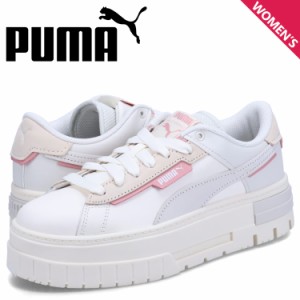 PUMA プーマ スニーカー メイズ クラッシュド プレミアム レディース 厚底 MAYZE CRASHED PRM WNS オフ ホワイト 393070-03