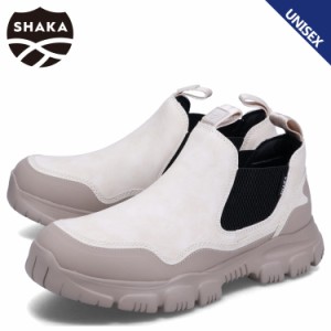 SHAKA シャカ ブーツ サイドゴアブーツ トレック ショート チェルシー メンズ レディース 撥水 ベージュ SK-216