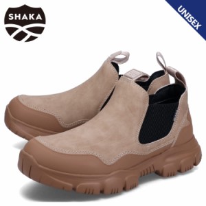 SHAKA シャカ ブーツ サイドゴアブーツ トレック ショート チェルシー メンズ レディース 撥水 ブラウン SK-216