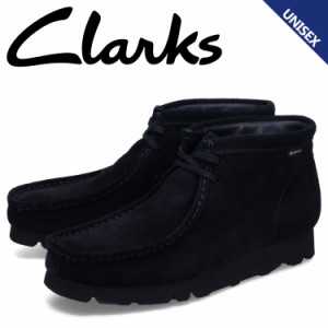 クラークス Clarks ワラビー ゴアテックス ブーツ メンズ レディース 防水 WALLABEE BT GTX ブラック 26173318