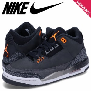 ナイキ NIKE エアジョーダン3 レトロ スニーカー レディース AIR JORDAN 3 RETRO GS ブラック 黒 DM0967-080