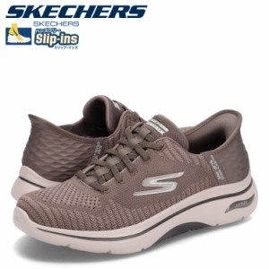 スケッチャーズ SKECHERS スリップインズ ハンズフリー ゴーウォーク アーチフィット 2.0 スニーカー メンズ ブラウン 216601