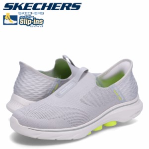 スケッチャーズ SKECHERS スリップインズ ハンズフリー ゴーウォーク 7 スニーカー スリッポン メンズ グレー 216641